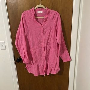 Pink shift dress